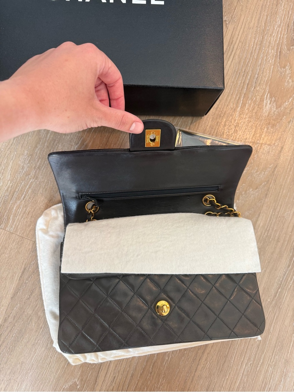 Chanel Lambskin Medium Classic Double Flap - Picture 11 of 15